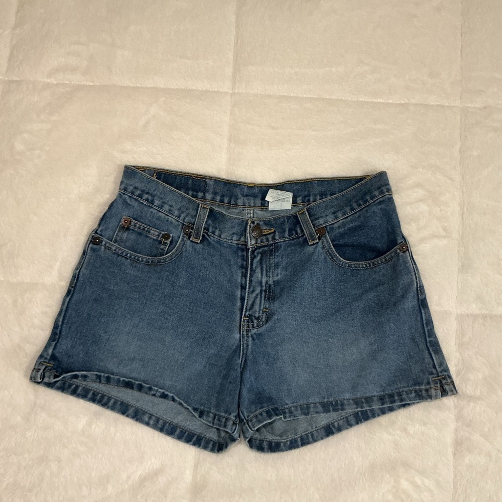 Classic Blue Denim Women's Shorts - Picture 2 of 6